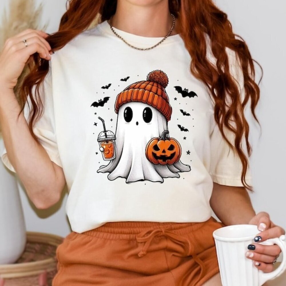 Ghost Shirt Cute  Shirt  Womens Shirt